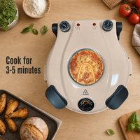 Four électrique de 12 pouces de comptoir d'appareils de cuisine avec plaque en pierre à plateau mobile rotatif