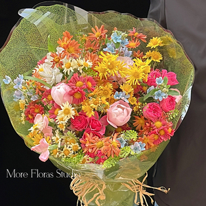 Tinh thể trong suốt lá giấy gói cho tự làm hoa hai mặt in hoa Bó hoa vật liệu không thấm nước bán buôn - Product Image 5