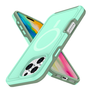 Étui de téléphone de charge sans fil magnétique néon pour <span class=keywords><strong>iPhone</strong></span> 16 15 14 Plus 13 12 <span class=keywords><strong>11</strong></span> Pro Max armure antichoc couverture en plastique dur mat - Product Image 3