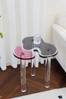 Table basse réglable de luxe simple et élégante, de forme spéciale, transparente, pour salon, mobilier moderne pour la maison, fabricant