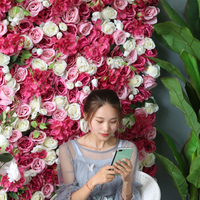 Panneaux décoratifs muraux en fleurs artificielles durables et écologiques, faits à la main, taille personnalisable pour mariage, vente en gros