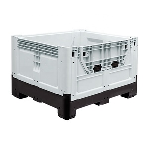 Nhựa Lớn Có Thể Gập Lại Trái Cây Pallet Với Nắp Doanh thu Công Nghiệp Hậu Cần Hộp Cho Hàng Hóa Và Lưu Trữ Cho Xe Nâng Sử Dụng - Product Image 1