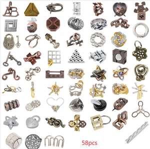 30 Diseños <span class=keywords><strong>de</strong></span> Rompecabezas <span class=keywords><strong>de</strong></span> Aleación <span class=keywords><strong>de</strong></span> Alto <span class=keywords><strong>Nivel</strong></span>, Juegos <span class=keywords><strong>de</strong></span> Prueba <span class=keywords><strong>de</strong></span> Inteligencia, Rompecabezas <span class=keywords><strong>de</strong></span> Bloqueo Interconectado, Regalo para Adultos - Product Image 6