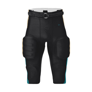Pantalons de football américain personnalisés avec logo sublimé, 100% polyester, écologiques, respirants, unisexes, équipement d'entraînement en gros - Product Image 2