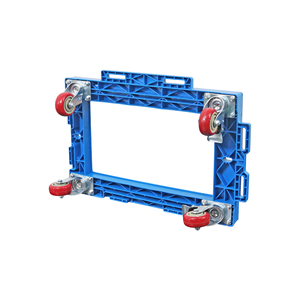 Plateforme JOIN Industrial Blue Turtle <span class=keywords><strong>D</strong></span> avec 2 roues pivotantes et 2 roues à frein pour charges lourdes, caisse - Product Image 5