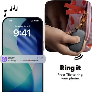 Localizador de llaves Life360 Tile Pro con seguimiento en tiempo real, control por aplicación para llaves, bolsos, Android e iOS - Product Image 5