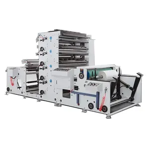 850 4 Color Wide Width Roll To Roll Paper Cup Flexo Graphic Flexographic Printing Machine For Paper Cup