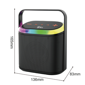 Enceintes Bluetooth portables ZQS P10 populaires, mini <span class=keywords><strong>radio</strong></span> professionnelle, en tissu imperméable et plastique, avec lumière LED RGB - Product Image 5