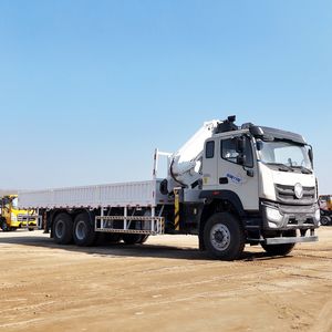 JQCM Nueva Grúa Plegable Montada en Camión FOTON de 10 Toneladas 6x4 con Pluma <span class=keywords><strong>Articulada</strong></span> y Rotador de 360 Grados para Exportación - Product Image 1