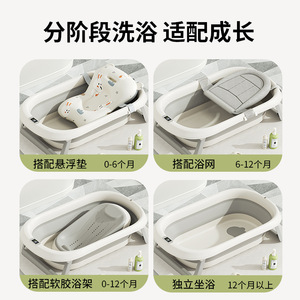 Bañera Plegable para Bebés con Sensor de Temperatura, Bañera para Recién Nacidos, Bañera Infantil para el Hogar, de 0 a 12 Meses, Material PP - Product Image 3