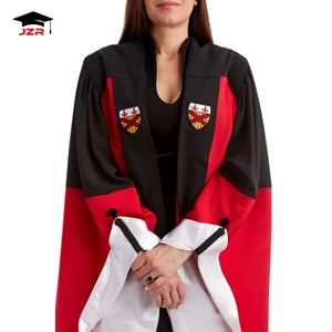 Vente en gros de luxe personnalisé doctorat Graduation Tam et robe avec capuche pour l'université et 8 faces Tam - Product Image 4