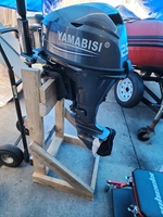 Motor Tempel Kapal 4 Tak 25hp YAMABISI AYF25 2 Silinder untuk Mesin Perahu Aluminium Berbahan Bakar Bensin