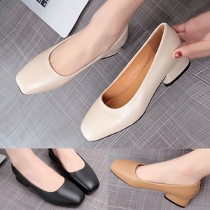 Décolleté a punta quadrata tacco basso 3.5cm modello P5262 - Product Image 1