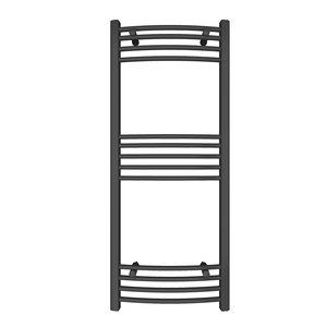 AVONFLOW ES01 Porte-serviettes chauffant hydronique au design moderne, construction en acier doux, revêtement en poudre, 15 barres, longueur 60-180 cm - Product Image 3