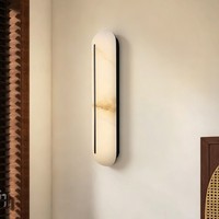 Lampes murales en marbre, luminaire mural en albâtre, design vertical moderne, abat-jour en pierre naturelle, lampe murale en marbre pour la décoration de la maison et des hôtels