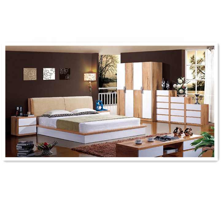 Modern Bedroom Set With King Size Modern Design Luxury Double Beds For ...