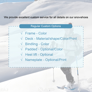 XATP Offre spéciale Raquettes à neige en plastique dur CE OEM pour reliure latérale en dents de scie Vente en gros de ski - Product Image 6