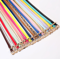 Ceinture en cuir fine pour femmes en gros, ceinture en PU fine pour robes