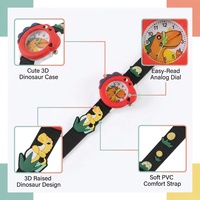 Montre pour enfants en forme de dinosaure 3D, bracelet en résine coloré, montre à quartz pour enfants, OEM ODM, logo personnalisé, montre cadeau pour garçons et filles