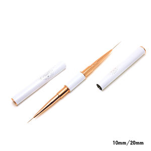 ปากกาปลายสองด้านมีรายละเอียดศิลปะตกแต่งเล็บแบบมืออาชีพสีโรสโกลด์ปากกาหัวไนลอนเส้นใยไลเนอร์อุปกรณ์วาดภาพเล็บเป็นลอน - Product Image 2