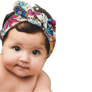 High Quality Elastic Nylon Infant Headband with Sweet <b>Flower</b> Bow Design 10cm Fashion Hairband for Newborn Baby <b>Girls</b> - Product Image 2