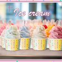 Emballages personnalisés pour desserts, logo sur mesure, impression de qualité supérieure, coupes à yaourt glacé et gelato, gobelets en papier pour crème glacée 3/4/5/8/12/16oz