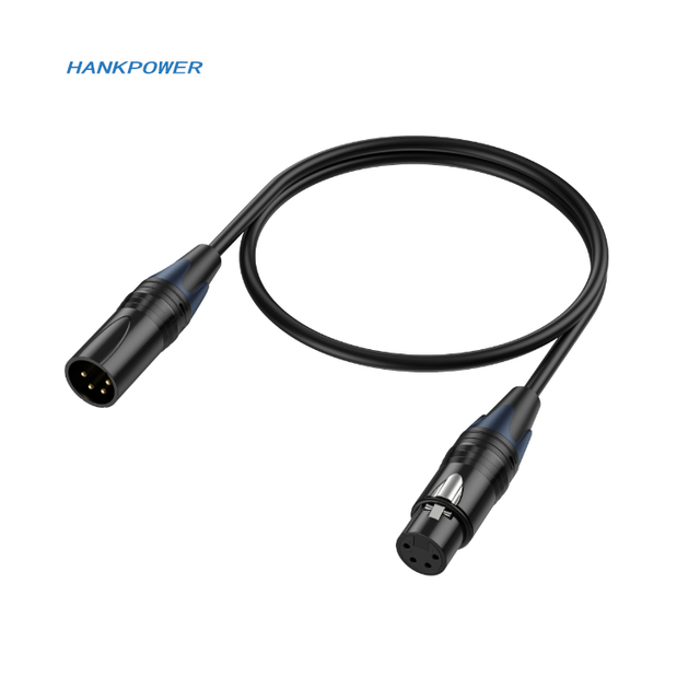 4P XLR Male to Female 4Pin XLR Power Supply Adapter Cable for DSLR Camera 0.5m 1.8m 3m 5m 10m