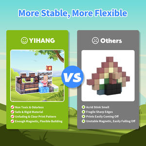 Il mio mondo magnetico 2.0cm di plastica quadrata blocchi da costruzione forti magnetici giocattoli di <span class=keywords><strong>Puzzle</strong></span> discreti - Product Image 6