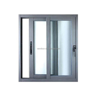 Fenêtre coulissante horizontale AOSTTER à cadre fin en aluminium thermolaqué, joint d'angle insonorisé, certifiée Energy Star, pour usage en cuisine