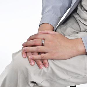 Anillo de acero de titanio con diseño nórdico vikingo y grano de madera para hombre, árbol de la vida, para dedo índice, regalo de joyería - Product Image 3