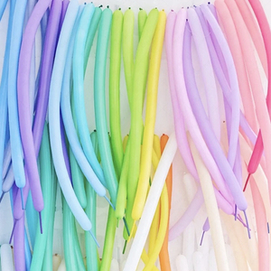 Trang trí bơm hơi dày đồng bằng màu sắc pastel bút chì globos Ballon Twisty Macaron 260 dải dài bóng bay cao su 260 bóng bay - Product Image 5