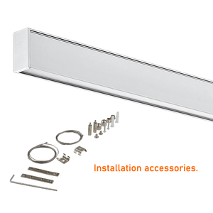 Văn Phòng <span class=keywords><strong>Led</strong></span> Tuyến Tính Chiếu Sáng Trong Nhà Sử Dụng 3570 Lên Và Xuống, Bị Đình Chỉ, Treo Tường, Trần Gắn Kết, PMMA Khuếch Tán Để Bảo Vệ Mắt - Product Image 5