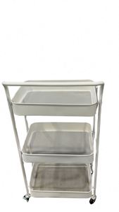 Modern Stainless Steel Foldable Cart Foldable Kitchen Gadgets 3 Layers Sample Available Easy Bulk Order Premium Folding Cart - Product Image 3