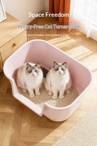 Bac à litière pour chat entièrement fermé, extra large, anti-odeurs, anti-éclaboussures, pour les gros chats - Product Image 6