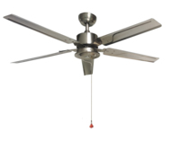 Ventilateur de plafond solaire jour/nuit 60W avec panneau solaire, moteur DC sans balais et batterie de secours pour patio, maison et circulation d'air à distance