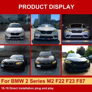 J ONE DRL Bicolore CSL Giallo-Bianco con Cambio Colore Via Abbaglianti per BMW Serie 2 M2 F22 F23 F87 2018-2019 - Product Image 5