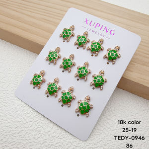 Pendientes de tortuga divertidos de circonita cúbica sintética al por mayor de <span class=keywords><strong>XUPING</strong></span> Jewelry - Product Image 1