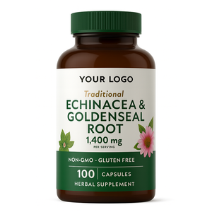 แคปซูลสมุนไพร Echinacea และ Goldenseal 1400มก. สารต้านอนุมูลอิสระสำหรับผู้ใหญ่ - Product Image 6