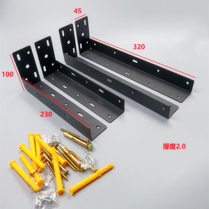 Resistente in acciaio inox staffa ripiano pieghevole in ferro sospeso per camera da letto per cavo TV Cabinet comodino da cucina - Product Image 5