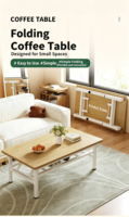 Table à manger rectangulaire pliable moderne en chêne écologique Sen Qing Shandong avec pieds en métal, étanche et stable, design simple