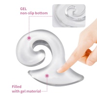Couteau volant Whirlwind Tapis de souris transparent Support de repose-poignet antidérapant en silicone Tapis de souris pour ordinateur portable de jeu transparent pour le bureau