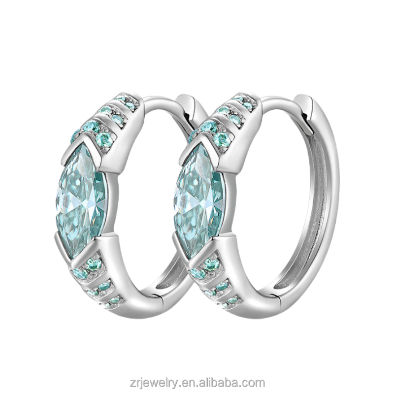 5x7mm Radiant Cut Moissanite Classic Stud