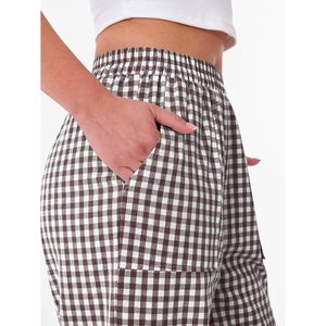 FOXA Womens Gingham Pants Wide Leg Cotton Plaid Pants With Pockets Casual Summer <b>Lounge</b> Wear - Product Image 4