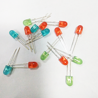 Ovale bleu 546 LED électroluminescente 5mm led diode clignotante 546 blanc rouge vert bleu jaune 2V 3V 20mA