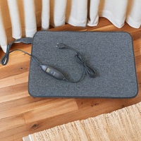 Tapis chauffant électrique pour les pieds, tapis chauffant infrarouge écoénergétique avec température numérique pour la maison et le bureau