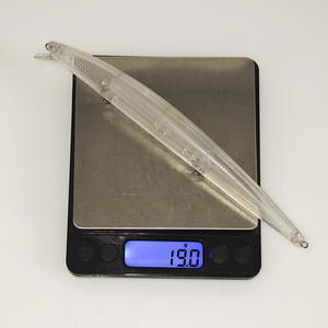 NOUVEAU OEM 18,2 cm 19 g Blancs de leurres Minnow non peints, corps de <span class=keywords><strong>leurre</strong></span> Minnow flottant, grelots, <span class=keywords><strong>leurre</strong></span> dur artificiel pour la pêche, leurres DIY - Product Image 5