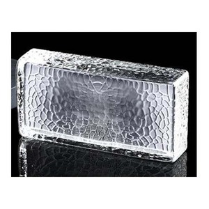 Figura squamosa mattoni di vetro testurizzato blocco decorativo di vetro caldo mattone all'ingrosso solido chiaro edificio di vetro per parete divisoria - Product Image 1