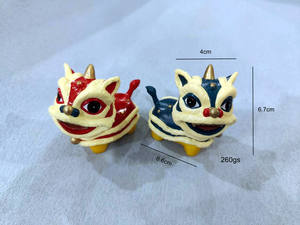 Leones bailando estilo chino arte popular accesorios para <span class=keywords><strong>el</strong></span> hogar arte artesanía regalo de negocios - Product Image 4