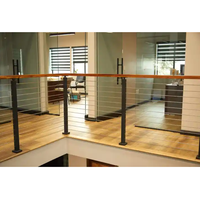 CBMmart Rampe de câble personnalisée Balustrade de balcon Rampes d'escalier Rampe de pont Rampe d'extérieur Systèmes de garde-corps de câble montés en surface