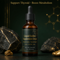 Iode liquide en gouttes Nascent pour le soutien de la thyroïde, stimulant du métabolisme, détoxifiant, végétalien, sans OGM, 200 portions, 1 oz, marque privée OEM